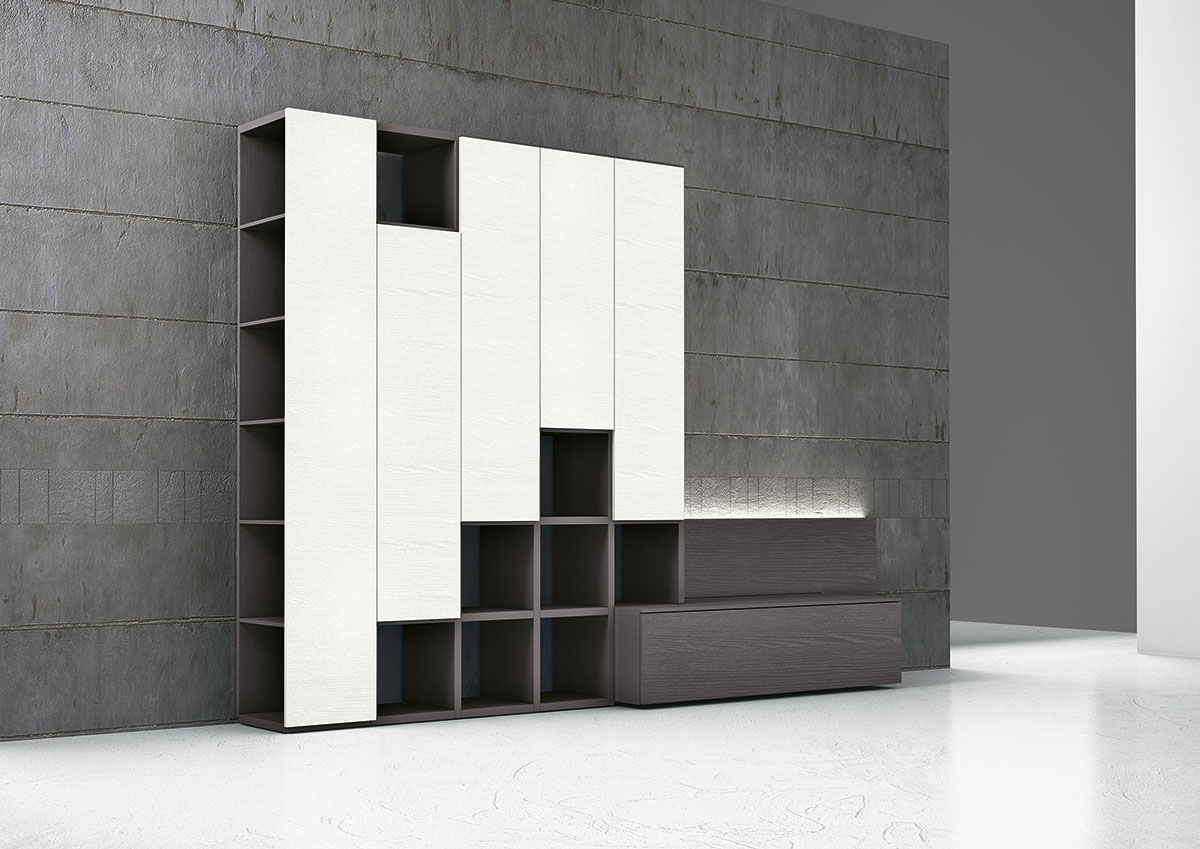 Мебель для гостиной Хай Тек - фабрика Tomasella, композиция C404.
