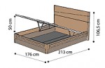 Кровать Fold 160х200, с под. мех-мом