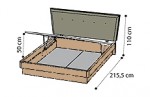 Кровать с контейнером 160х200 "URANO"