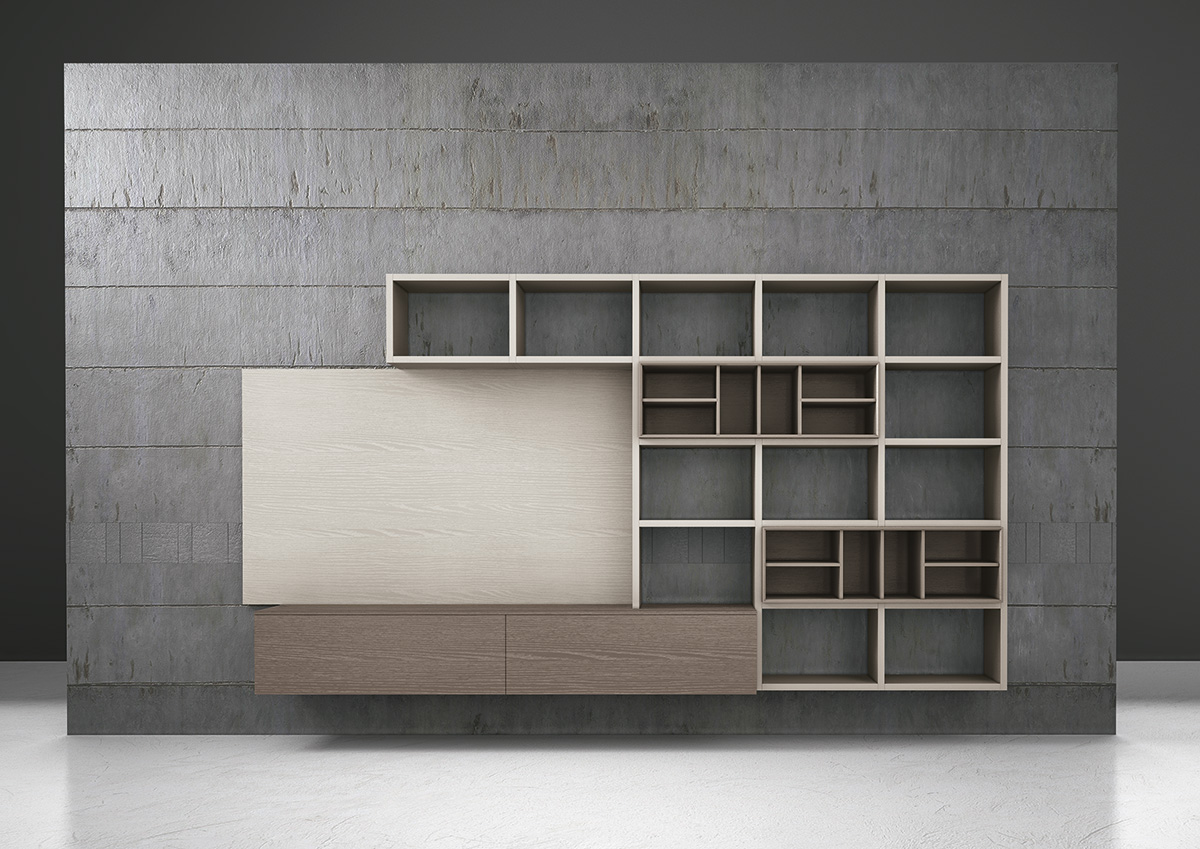 Мебель в гостиную интернет магазин OK50 - фабрика Tomasella композиция C402.