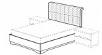 кровать Matrix (Quadri) 180x200