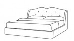 Спальня Premiere Classe - кровать кожаное изголовье