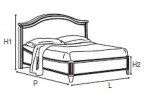 Nostalgia Bianco Antico - кровать 180x200