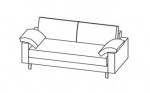 Flex - 2-ухместный диван Maxi (ткань)