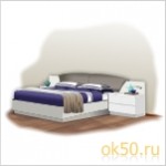 Кровать Onda 160x200 (белая/коричневая)