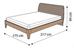Кровать 160х200, с деревянным рингом