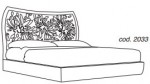 Спальня Premiere Classe - кровать с рифленым изголовьем