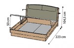 Кровать 160х200 с контейнером"SINKRO"