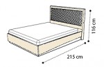 Кровать ROMBI 160х200